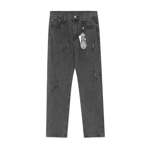 Chrome Hearts men's retro pants high street straight loose casual jeans trousers